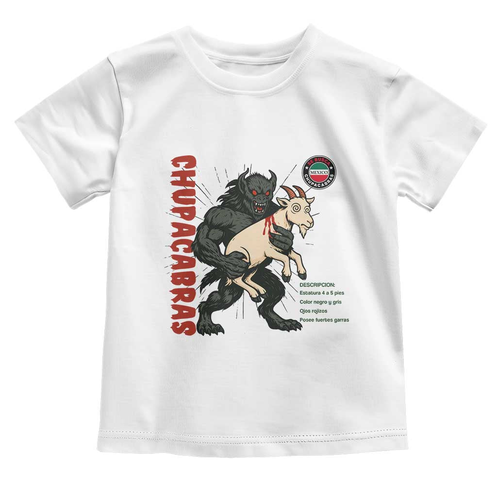 Chupacabra Toddler T Shirt Vintage Horror Cryptid Gift TS12 White Print Your Wear