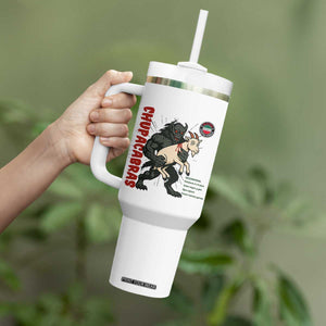 Chupacabra Tumbler With Handle Vintage Horror Cryptid Gift TS12 Print Your Wear