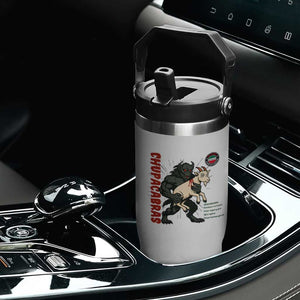 Chupacabra Flip Straw Tumbler Vintage Horror Cryptid Gift TS12 Print Your Wear