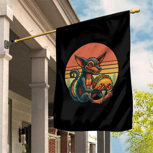Funny Chupacabra Eat Tacos Cryptid Gift Garden Flag TS12 Print Your Wear