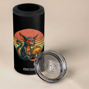 Funny Chupacabra Eat Tacos Cryptid Gift 4 in 1 Can Cooler Tumbler TS12 Print Your Wear