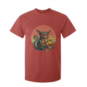 Funny Chupacabra Eat Tacos Cryptid Gift T Shirt For Kid TS12 Red Print Your Wear