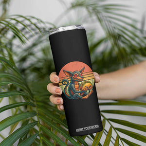 Funny Chupacabra Eat Tacos Cryptid Gift Skinny Tumbler TS12 Print Your Wear