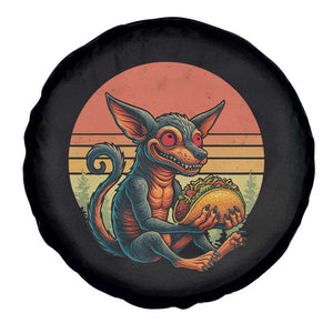 Funny Chupacabra Eat Tacos Cryptid Gift Spare Tire Cover TS12 Print Your Wear
