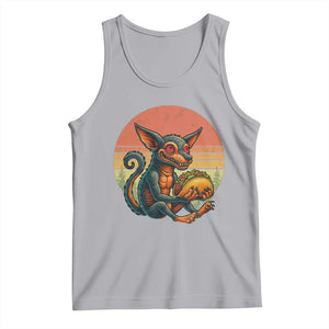 Funny Chupacabra Eat Tacos Cryptid Gift Tank Top TS12 Athletic Heather Print Your Wear