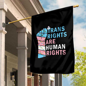 Trans Rights Are Human Rights Garden Flag Christmas LGBTQ Supporter Gift TS12 Print Your Wear