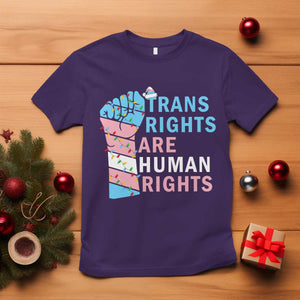 Trans Rights Are Human Rights T Shirt Christmas LGBTQ Supporter Gift TS12 Purple Print Your Wear