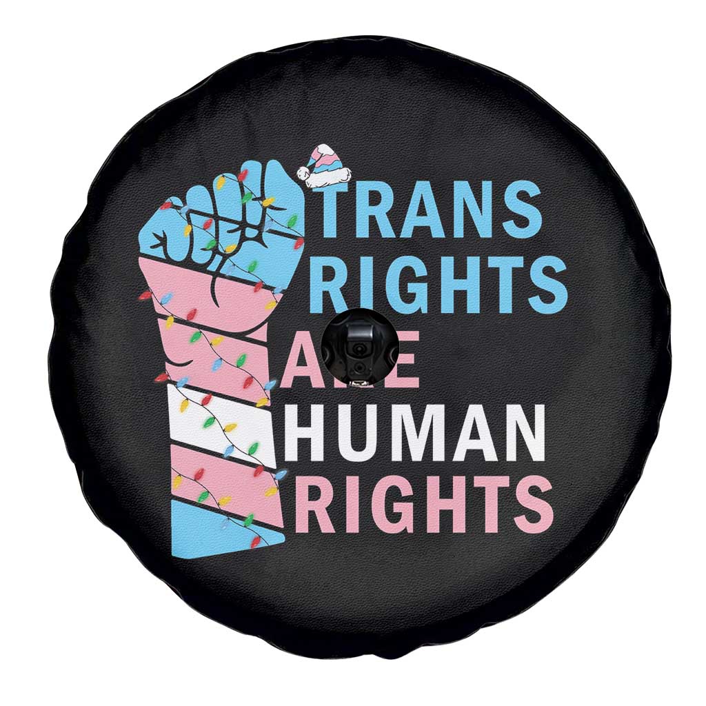 Trans Rights Are Human Rights Spare Tire Cover Christmas LGBTQ Supporter Gift TS12 Print Your Wear