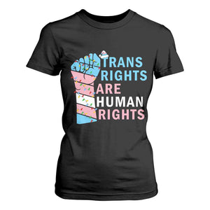Trans Rights Are Human Rights T Shirt For Women Christmas LGBTQ Supporter Gift TS12 Black Print Your Wear