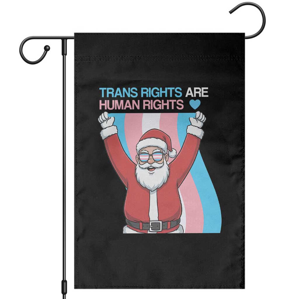 Christmas Trans Rights Are Human Rights Garden Flag LGBTQ Advocate TS12 Black Print Your Wear