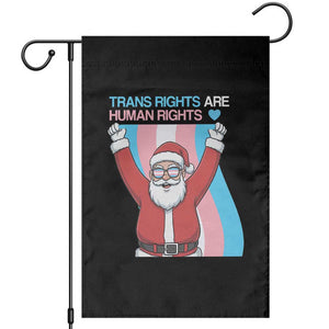 Christmas Trans Rights Are Human Rights Garden Flag LGBTQ Advocate TS12 Black Print Your Wear