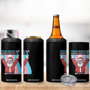 Christmas Trans Rights Are Human Rights 4 in 1 Can Cooler Tumbler LGBTQ Advocate TS12 Print Your Wear
