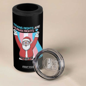 Christmas Trans Rights Are Human Rights 4 in 1 Can Cooler Tumbler LGBTQ Advocate TS12 Print Your Wear
