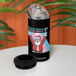 Christmas Trans Rights Are Human Rights 4 in 1 Can Cooler Tumbler LGBTQ Advocate TS12 Print Your Wear