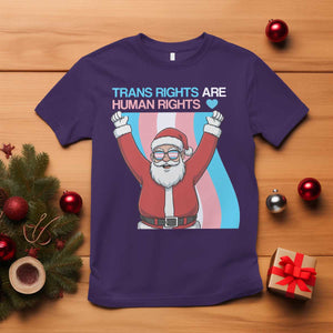 Christmas Trans Rights Are Human Rights T Shirt LGBTQ Advocate TS12 Purple Print Your Wear