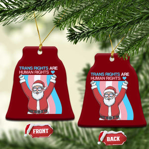 Christmas Trans Rights Are Human Rights Ceramic Ornament LGBTQ Advocate TS12 Print Your Wear