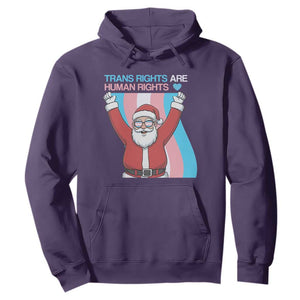 Christmas Trans Rights Are Human Rights Hoodie LGBTQ Advocate TS12 Purple Print Your Wear