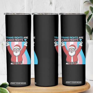 Christmas Trans Rights Are Human Rights Skinny Tumbler LGBTQ Advocate TS12 Print Your Wear