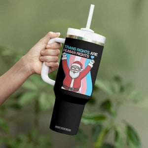Christmas Trans Rights Are Human Rights Tumbler With Handle LGBTQ Advocate TS12 Print Your Wear