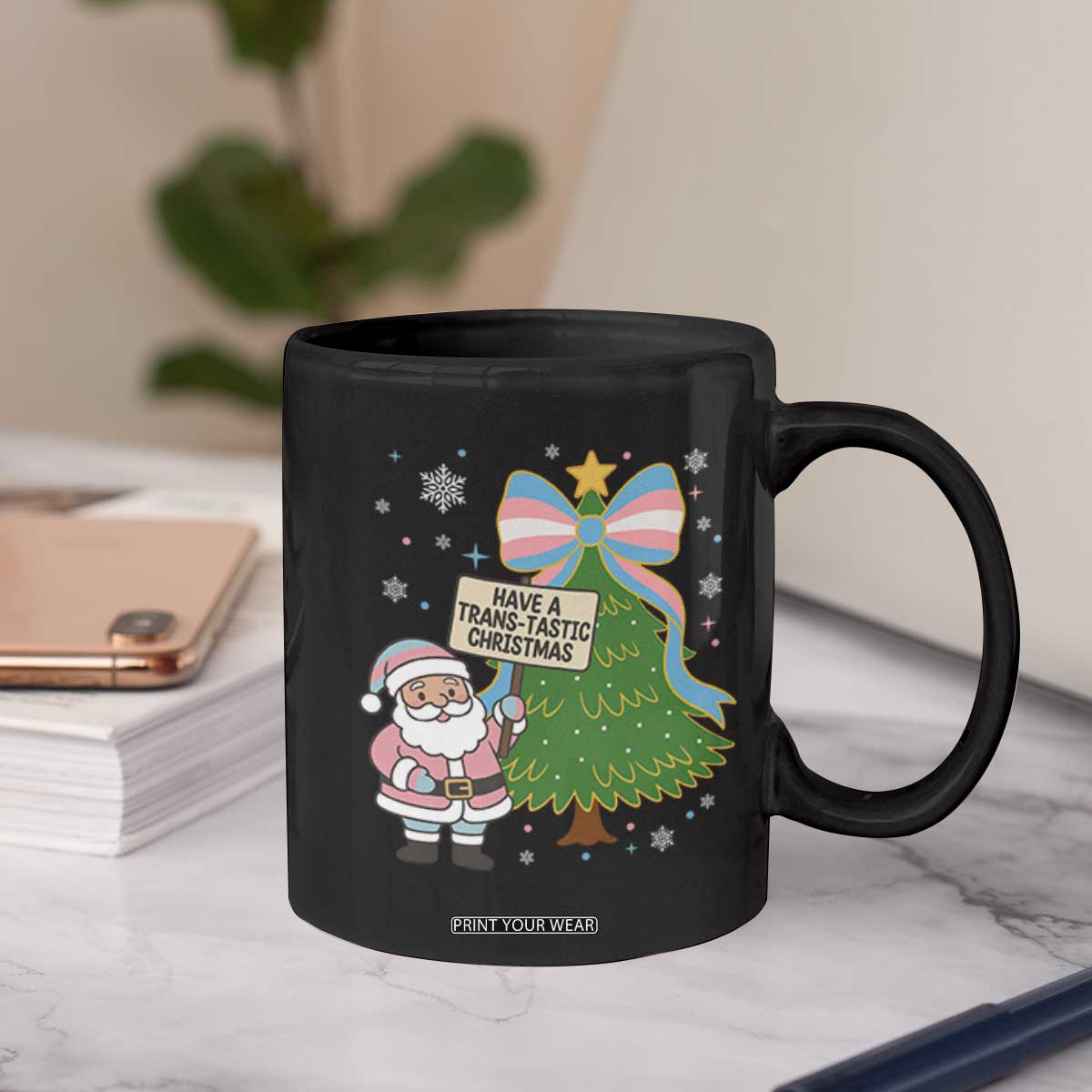 Have A Trans Tastic Christmas Coffee Mug Transgender Pride TS12 Print Your Wear