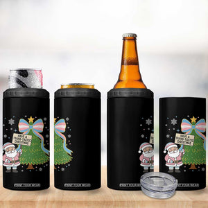 Have A Trans Tastic Christmas 4 in 1 Can Cooler Tumbler Transgender Pride TS12 Print Your Wear