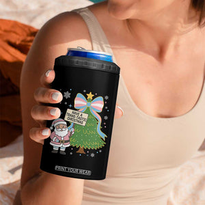 Have A Trans Tastic Christmas 4 in 1 Can Cooler Tumbler Transgender Pride TS12 Print Your Wear