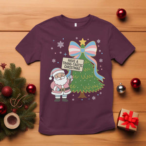 Have A Trans Tastic Christmas T Shirt Transgender Pride TS12 Maroon Print Your Wear
