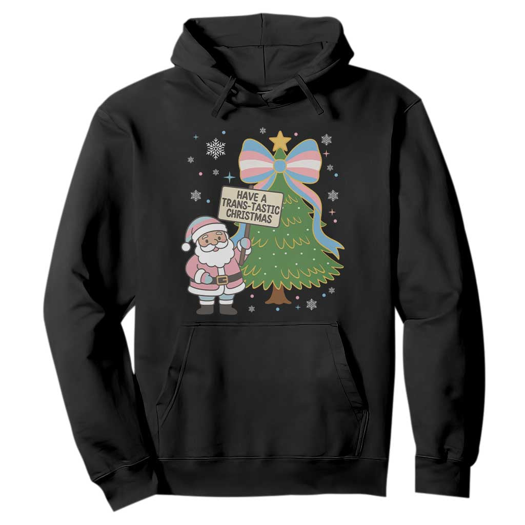 Have A Trans Tastic Christmas Hoodie Transgender Pride TS12 Black Print Your Wear