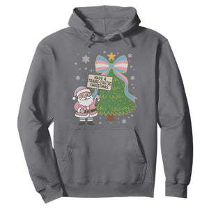 Have A Trans Tastic Christmas Hoodie Transgender Pride TS12 Charcoal Print Your Wear