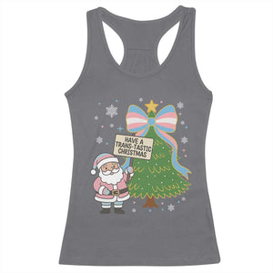 Have A Trans Tastic Christmas Racerback Tank Top Transgender Pride TS12 Charcoal Print Your Wear