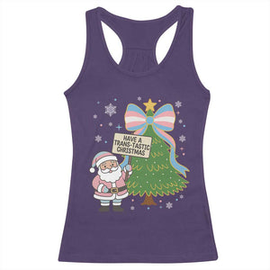 Have A Trans Tastic Christmas Racerback Tank Top Transgender Pride TS12 Purple Print Your Wear