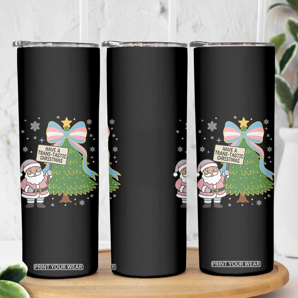 Have A Trans Tastic Christmas Skinny Tumbler Transgender Pride TS12 Print Your Wear