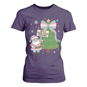 Have A Trans Tastic Christmas T Shirt For Women Transgender Pride TS12 Purple Print Your Wear
