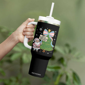 Have A Trans Tastic Christmas Tumbler With Handle Transgender Pride TS12 Print Your Wear