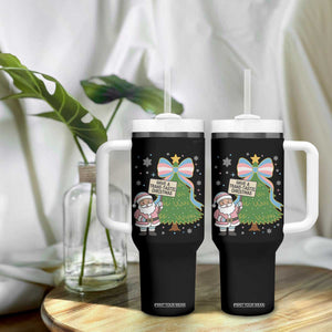Have A Trans Tastic Christmas Tumbler With Handle Transgender Pride TS12 Print Your Wear