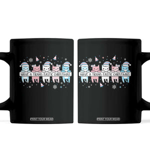 Have A Trans Tastic Christmas Gift Coffee Mug LGBTQ Cat Lover TS12 Black Print Your Wear