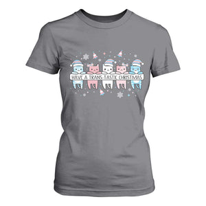 Have A Trans Tastic Christmas Gift T Shirt For Women LGBTQ Cat Lover TS12 Charcoal Print Your Wear