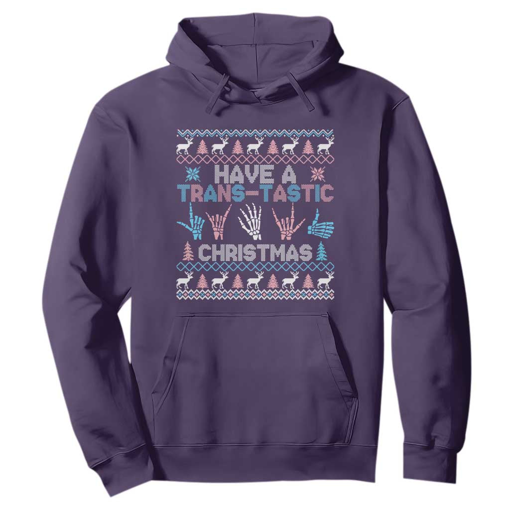 LGBTQ Trans Pride Hoodie Have A Trans Tastic Ugly Christmas Gift TS12 Purple Print Your Wear
