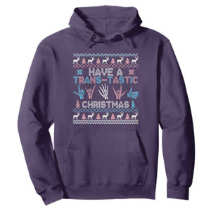 LGBTQ Trans Pride Hoodie Have A Trans Tastic Ugly Christmas Gift TS12 Purple Print Your Wear