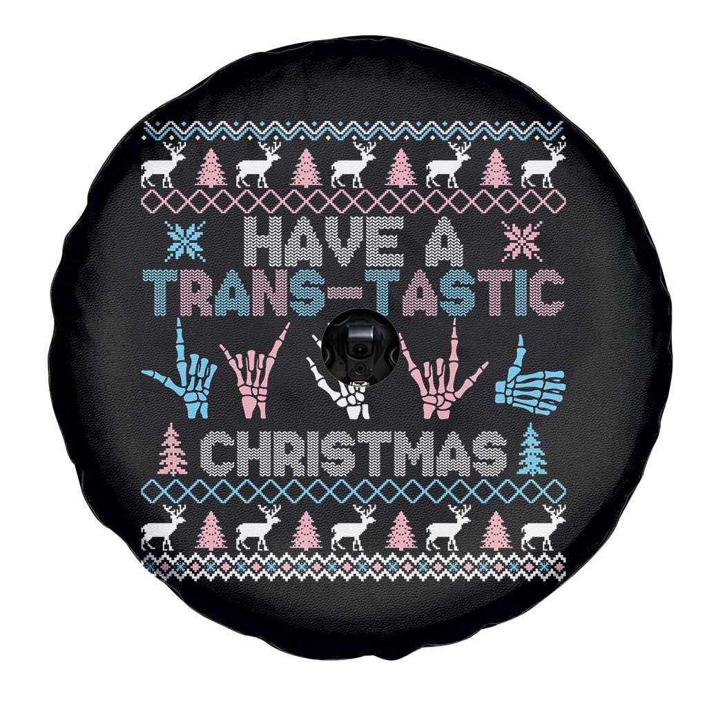 LGBTQ Trans Pride Spare Tire Cover Have A Trans Tastic Ugly Christmas Gift TS12 Print Your Wear