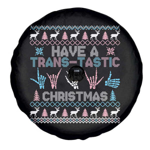 LGBTQ Trans Pride Spare Tire Cover Have A Trans Tastic Ugly Christmas Gift TS12 Print Your Wear