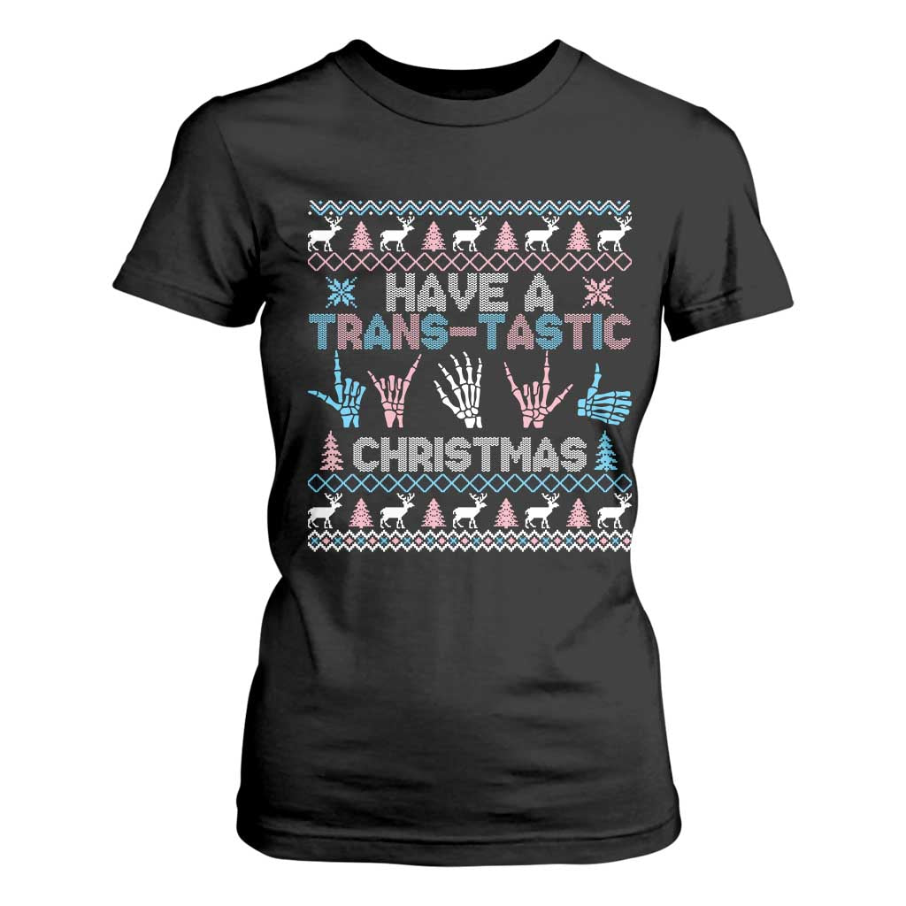 LGBTQ Trans Pride T Shirt For Women Have A Trans Tastic Ugly Christmas Gift TS12 Black Print Your Wear