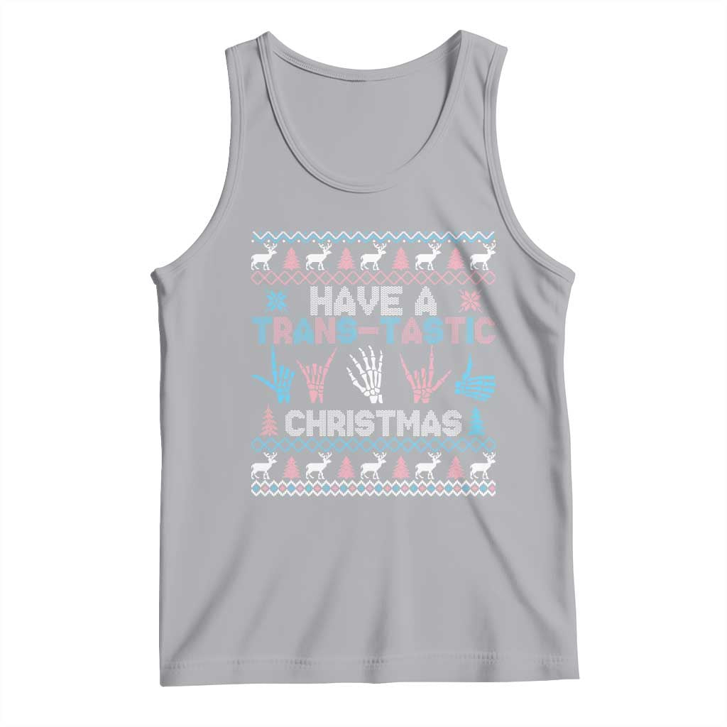 LGBTQ Trans Pride Tank Top Have A Trans Tastic Ugly Christmas Gift TS12 Athletic Heather Print Your Wear