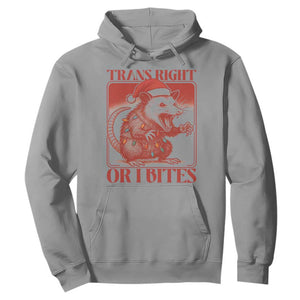 Funny Fierce Opossum Santa Hoodie Trans Right Or I Bites Christmas Gift TS12 Sport Gray Print Your Wear