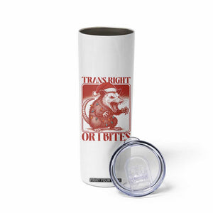 Funny Fierce Opossum Santa Skinny Tumbler Trans Right Or I Bites Christmas Gift TS12 Print Your Wear