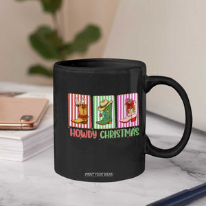 Howdy Christmas Cowboy Boots Western Pride Coffee Mug TS12 Print Your Wear