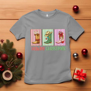 Howdy Christmas Cowboy Boots Western Pride T Shirt TS12 Sport Gray Print Your Wear