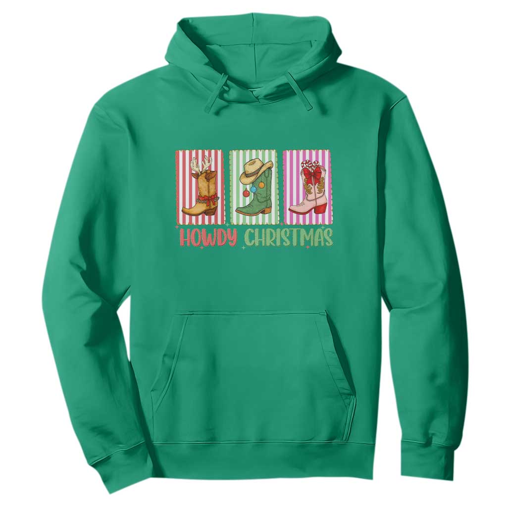 Howdy Christmas Cowboy Boots Western Pride Hoodie TS12 Irish Green Print Your Wear