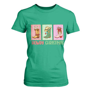 Howdy Christmas Cowboy Boots Western Pride T Shirt For Women TS12 Irish Green Print Your Wear