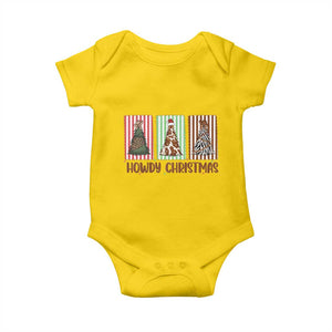 Howdy Christmas Baby Onesie Funny Western Xmas Tree Rodeo Fan Gift TS12 Daisy Print Your Wear